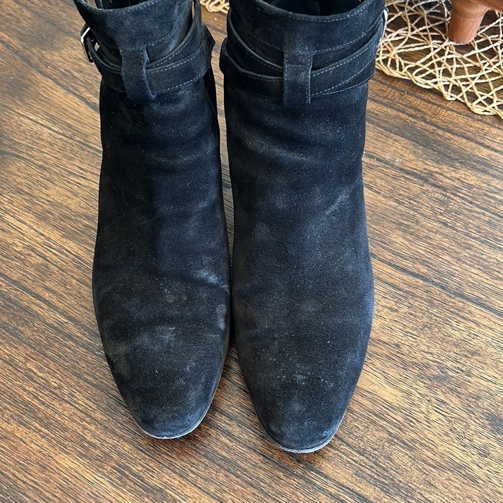SAINT LAURENT
Suede Jodhpur Calfskin Blake Ankle Boots size 42 color black - Picture 7 of 16